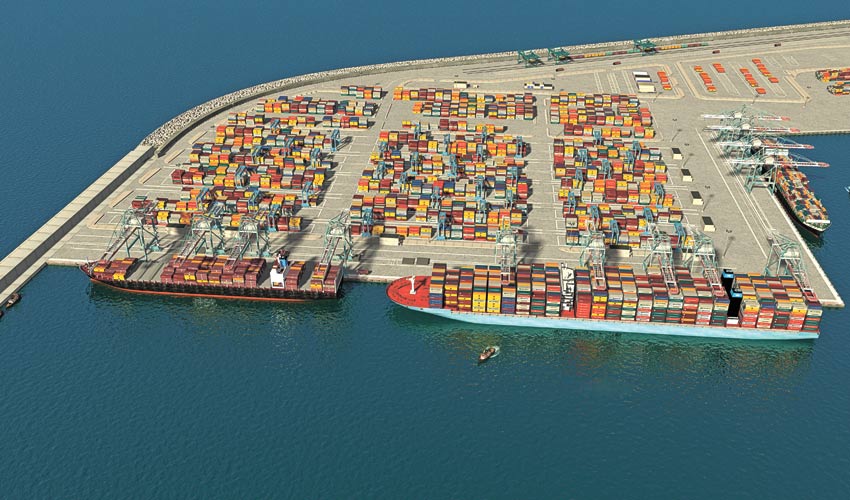 נמל המפרץ (הדמיה: סטודיו HUE 3D)