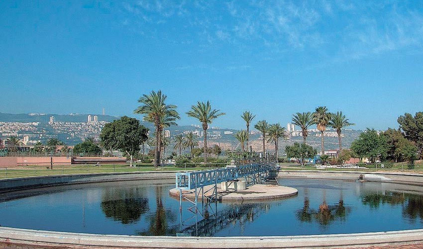 המכון לטיהור שפכים במפרץ חיפה (צילום: איגוד הערים האזורי לביוב)