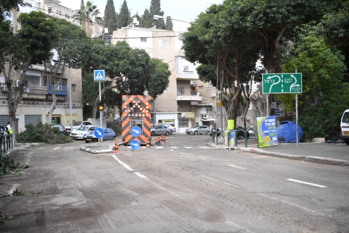 ריבוד רחוב גאולה (צילום: ראובן כהן)