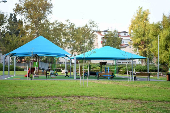 הגן הציבורי בית העם בקרית חיים (צילום: ראובן כהן)