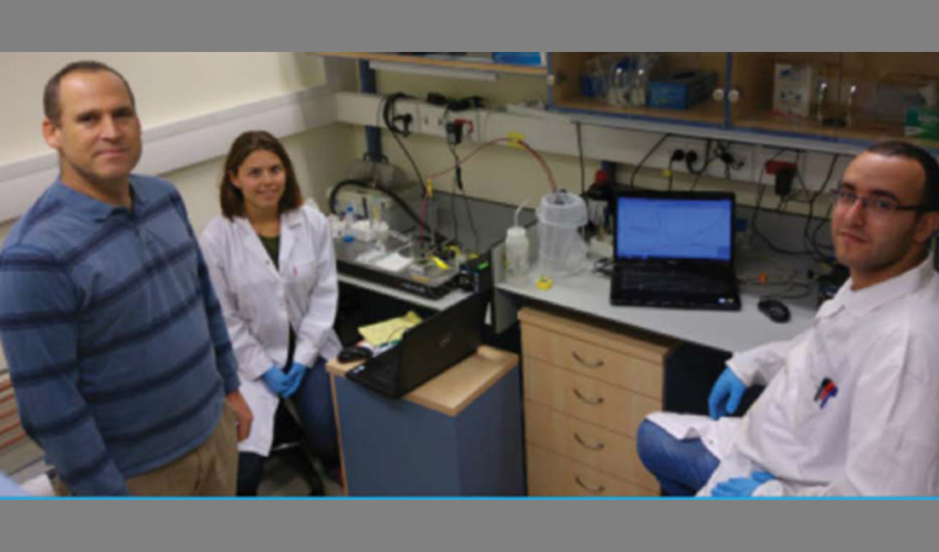 צוות המחקר במעבדת הפקולטה להנדסת ביוטכנולוגיה ומזון בטכניון (צילום: מעבדת סגל הטכניון)