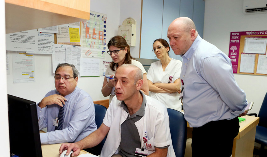 בקרי ארגון JCI במבדקים בקריה הרפואית רמב"ם (צילום: פיוטר פליטר)
