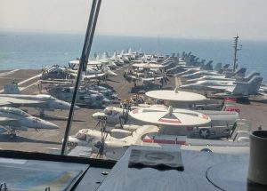 90 כלי טיס על הסיפון (צילום: דוברות נמל חיפה)