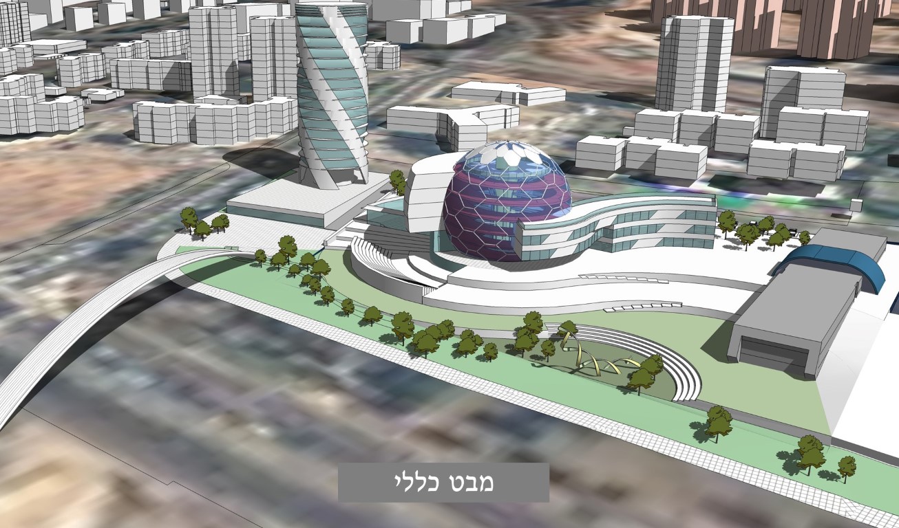 התוכנית למבנה החדש של בסמ"ת (הדמיה: משרד צמיר אדריכלים ומתכנני ערים)