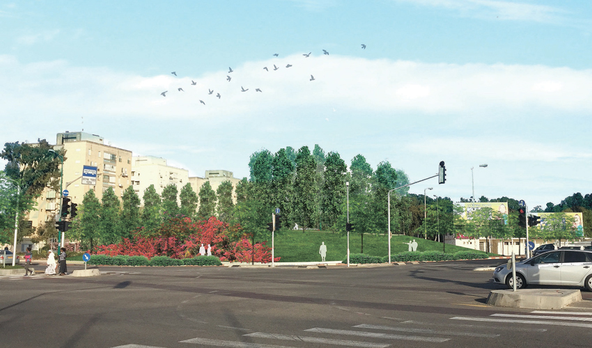 כיכר צייזל המשודרגת (הדמיה: חברת יפה נוף)