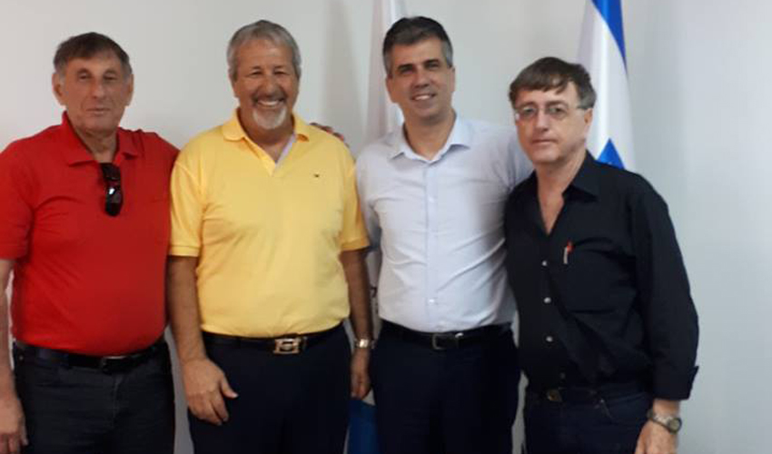 פגישת ראשי ההתאחדות עם השר אלי כהן (צילום: דוברות התאחדות המלאכה והתעשייה בחיפה והצפון)