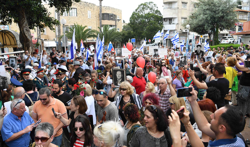 מצעד הווטרנים בהדר (צילום: ראובן כהן)