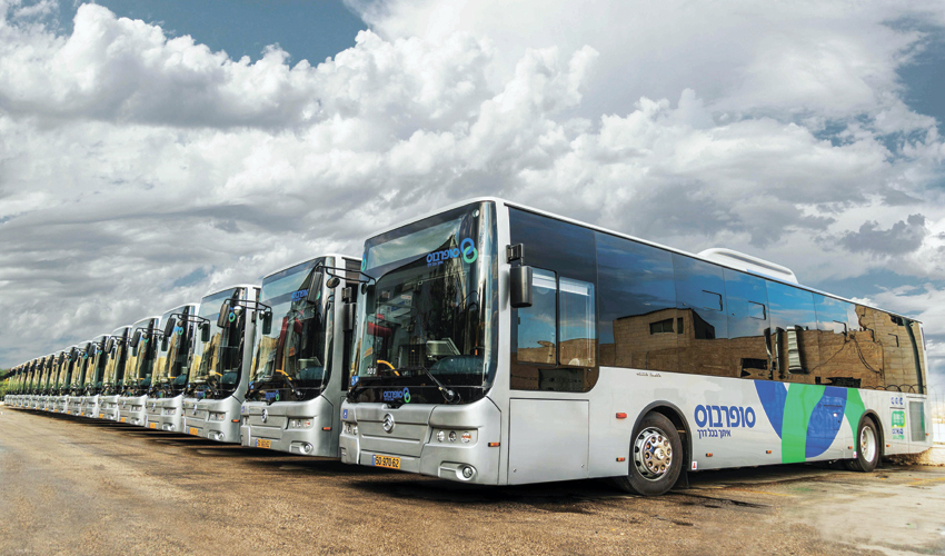 אוטובוסים של חברת סופרבוס (צילום: חברת סופרבוס)