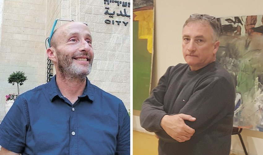 גיל גורן וגיא שמיר. "המילים שלנו הן הכל, ולא צריך ללכלך ולטנף על אף אדם" (צילום: חן סהר גואטה)