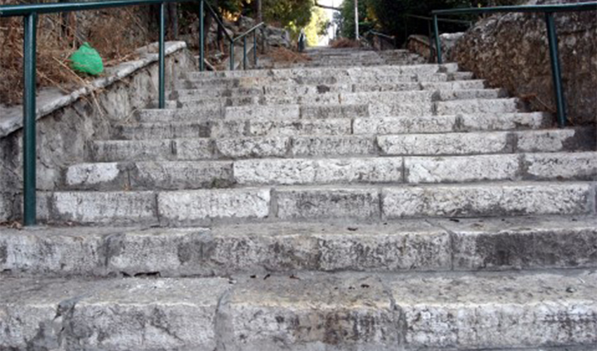 מדרגות שפינוזה בהדר (צילום: גוסטבו הוכמן)