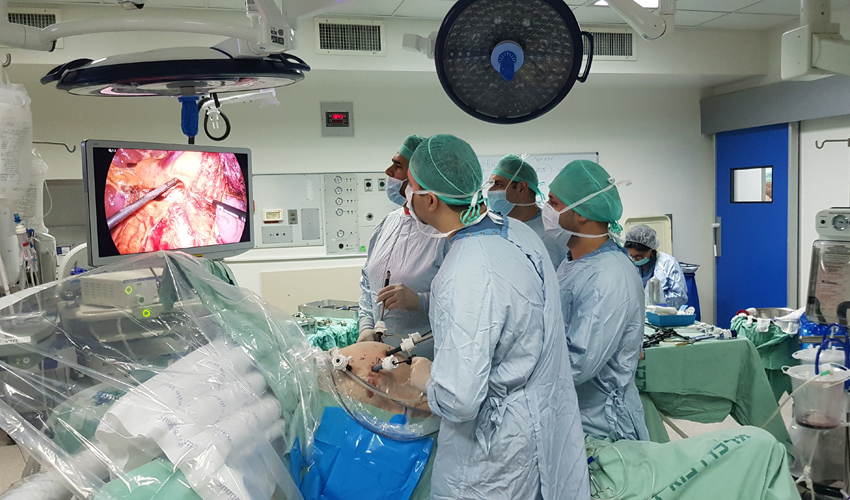 ניתוח וויפל בגישה לפרוסקופית מלאה במרכז הרפואי בני ציון (צילום: ד"ר ארמן בנויאן)