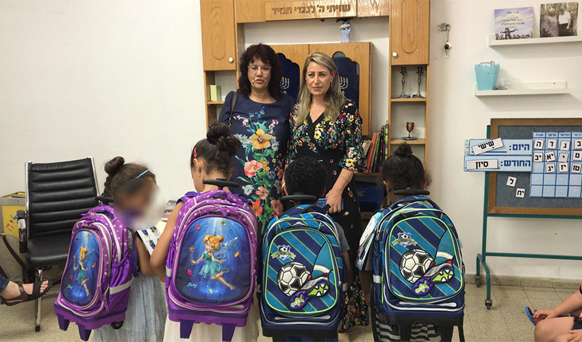 ילדים שהשתתפו בפרויקט ההכנה לכיתה א' (צילום: ברוריה דידי)