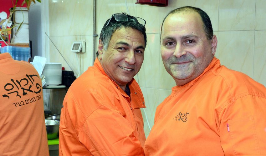 פאדי קרמאן וחיים כהן בפסטיבל א-שאם (צילום: צבי רוגר)