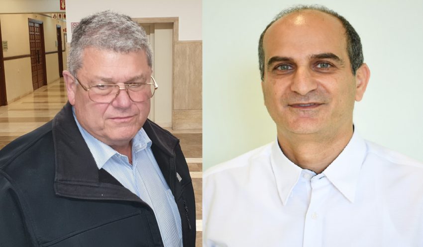 אמנון עידו ואיתן שטיאסני (צילום: ראובן כהן)