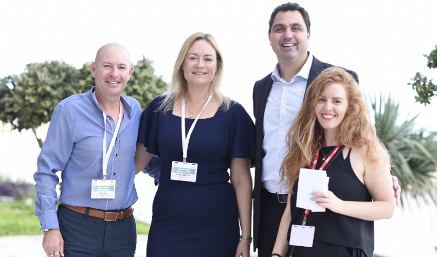 מנהלת פיתוח עסקי חיפה ב-BDO ליטל פז (מימין), שותף בכיר ומנהל סניף חיפה של BDO רו"ח אבי עוז, ראש מינהלת חיפה 2030 עו"ד ענבל ריבלין ומנהל פיתוח עסקי וחדשנות בחברה הכלכלית לחיפה מוטי מאיר (צילום: נתי חדד)