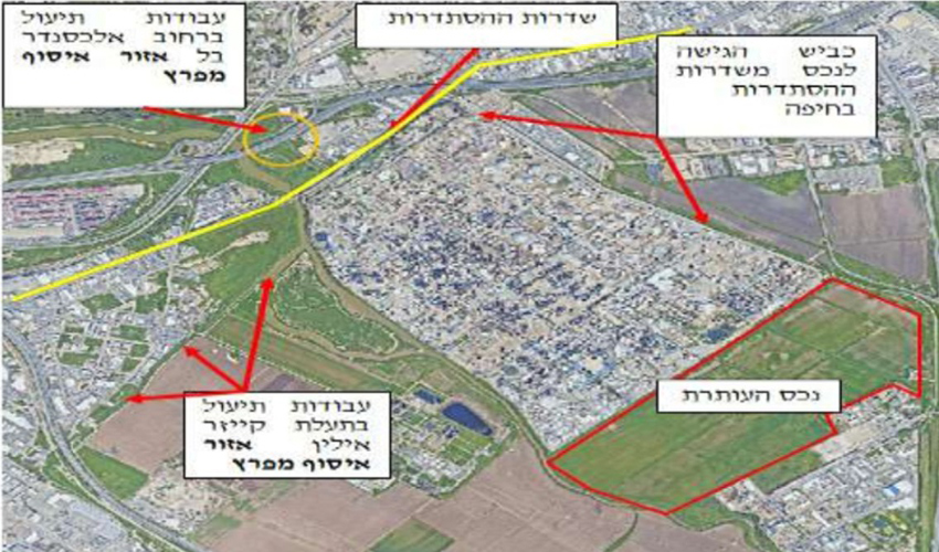 השטח של תש"ן שעמד במרכזה של המחלוקת (צילום מתוך העתירה שהגישה חברת תש"ן)