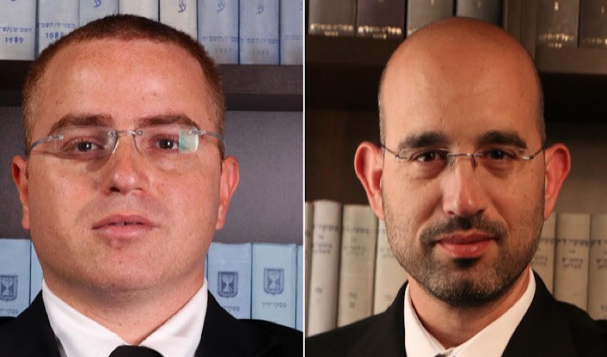 Адвокаты Шахар Левинсон и Йони Шалев Рива (Фото: Алонис, Йосеф Йешурун)