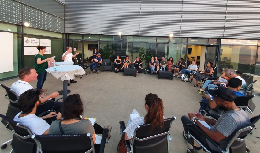 מפגש יזמים צעירים בחברה הכלכלית לחיפה (צילום: יח"צ)