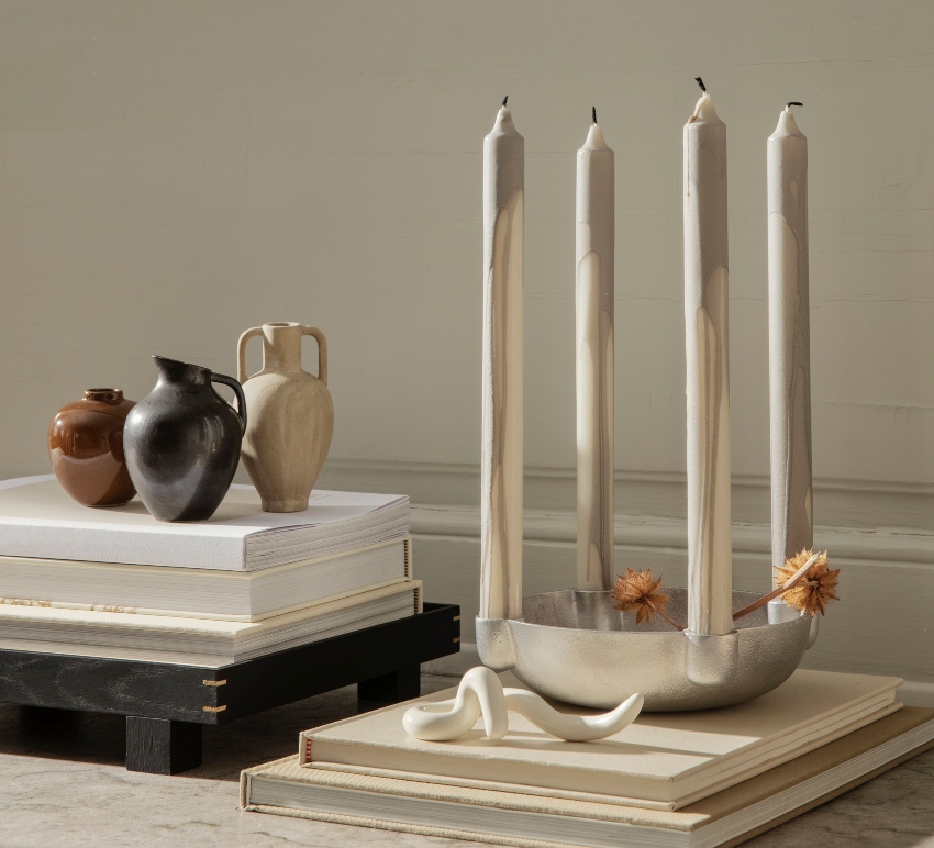 סדרת הנרות ברת הקיימא Duo Candle מבית FERM LIVING (צילום: באדיבות טולמנ'ס דוט)