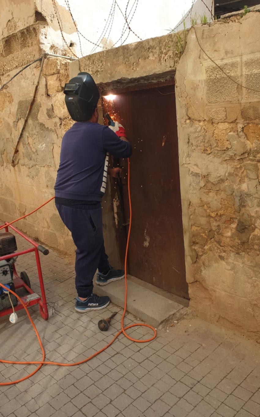 תחנת הסמים רותכה ונסגרה (צילום: דוברות המשטרה)