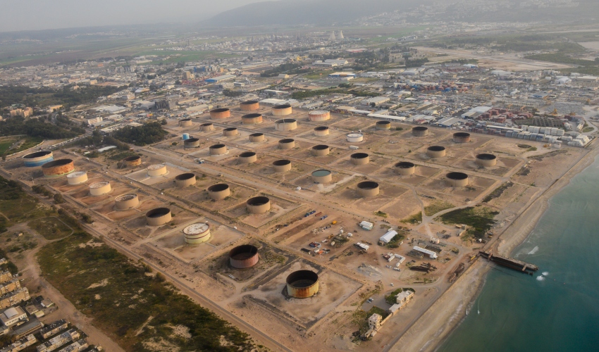 חוות המיכלים של תש"ן (צילום: צבי רוגר)