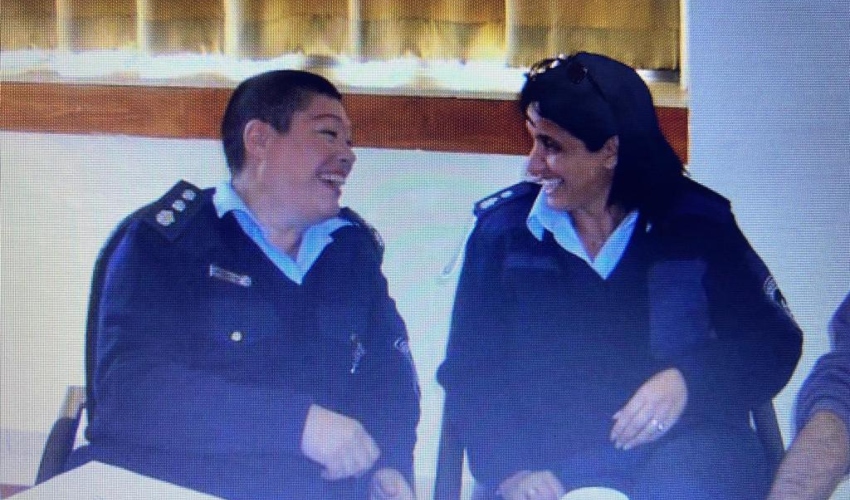 אתי מאירסון ואהובה תומר (צילום: דוברות המשטרה)