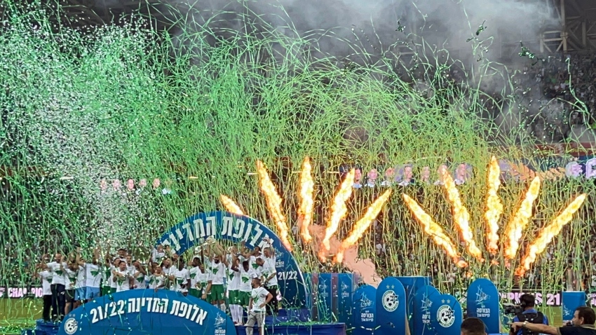 מכבי חיפה אלופת המדינה בפעם ה-14 (צילום: ראובן כהן)