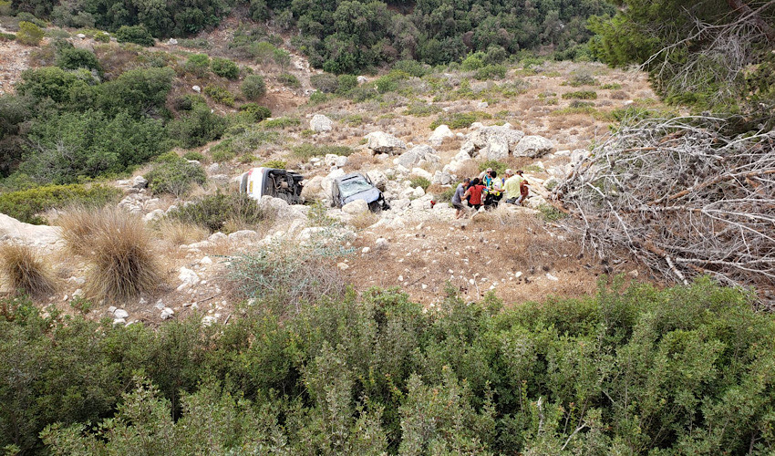 התאונה בדרך פרויד (צילום: דוברות איחוד הצלה)