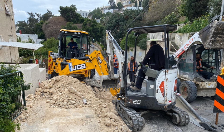 עיריית חיפה נערכת לחורף (צילום: דוברות עיריית חיפה)