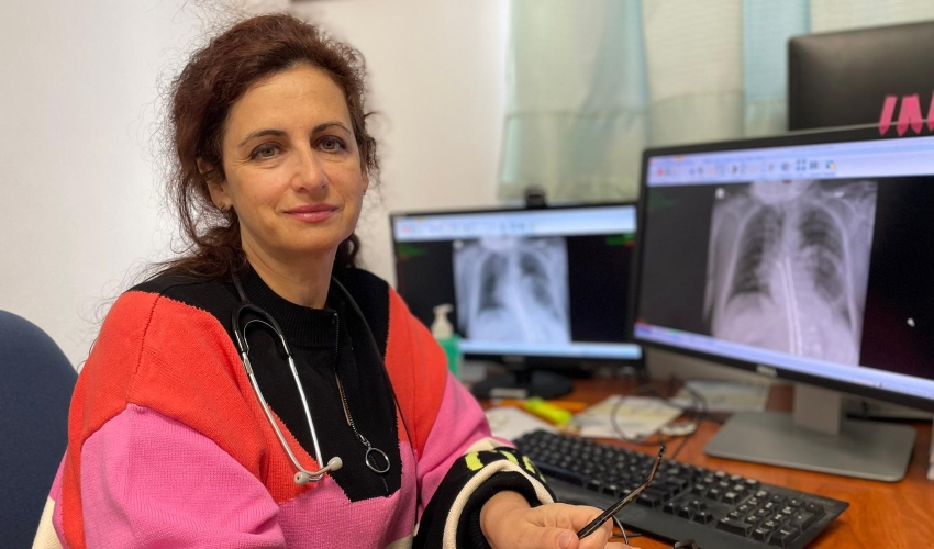 ד"ר אמיליה חרדאק, מנהלת יחידת הריאות בבני ציון (צילום: המרכז הרפואי בני ציון)
