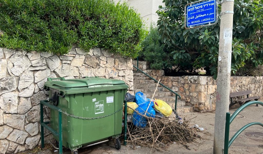 רחוב חניתה פינת מדרגות מיכאל לנדאו (צילום: חגית הורנשטיין)