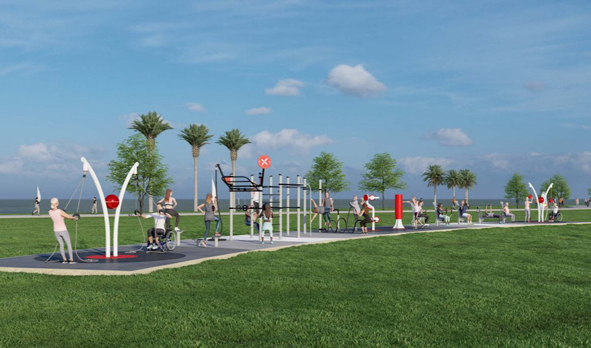 מתחם הכושר שיקום (הדמיה: חברת אורבניקס)