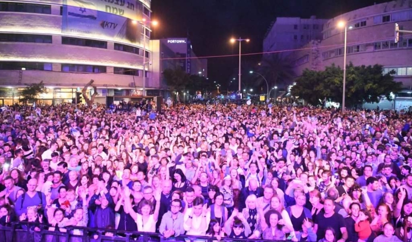 חגיגות יום העצמאות בעיר התחתית (צילום: דוברות עיריית חיפה)