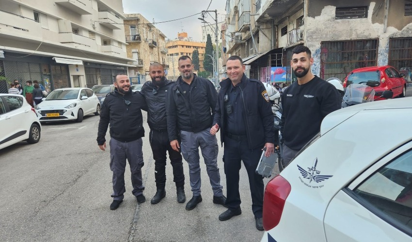 פקחי העירייה (צילום: דוברות עיריית חיפה)