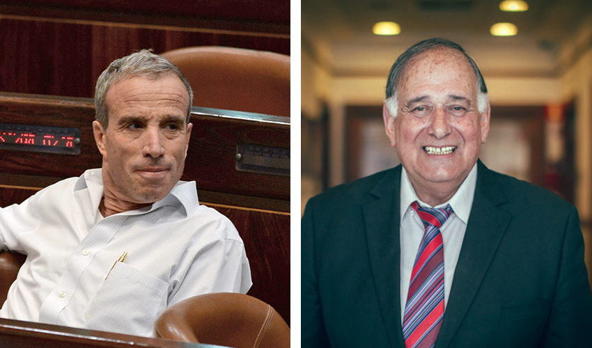 יונה יהב וח"כ אלעזר שטרן (צילומים: מיכה בריקמן; קובי גדעון, לע"מ)