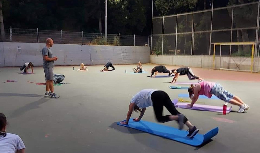 אימון גופני (צילום: דוברות עיריית חיפה)