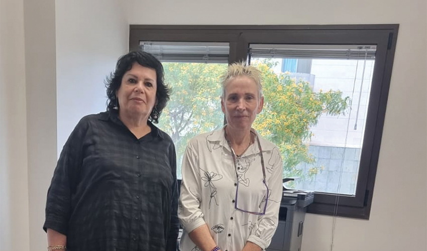 השופטת פנינה ארגמן ועו"ד תמי אולמן)