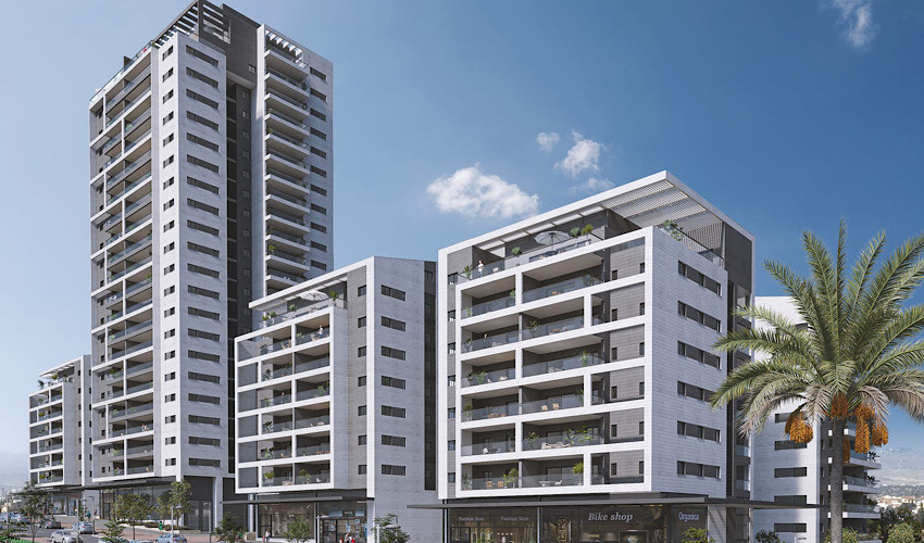 נאות פרס ב' (תכנון: שורץ בסנוסוף אדריכלים; הדמיה: רן צרפתי)