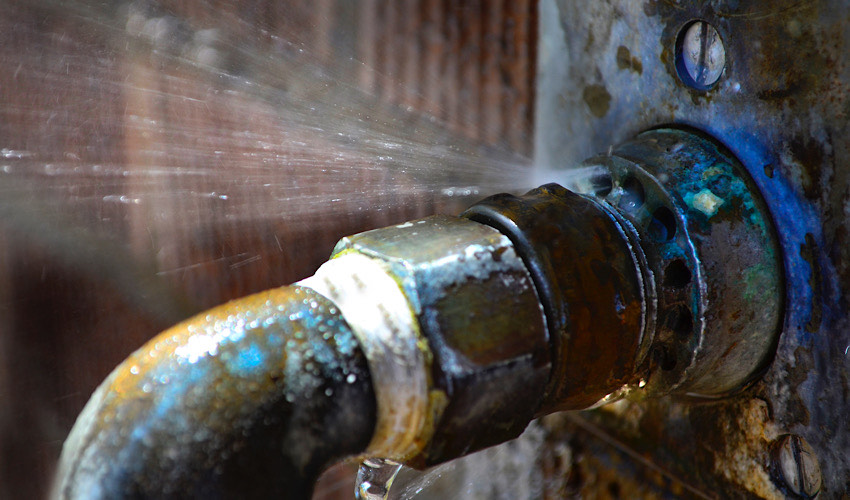 פיצוץ בצינור מים (צילום: Eric1513/depositphotos.com)