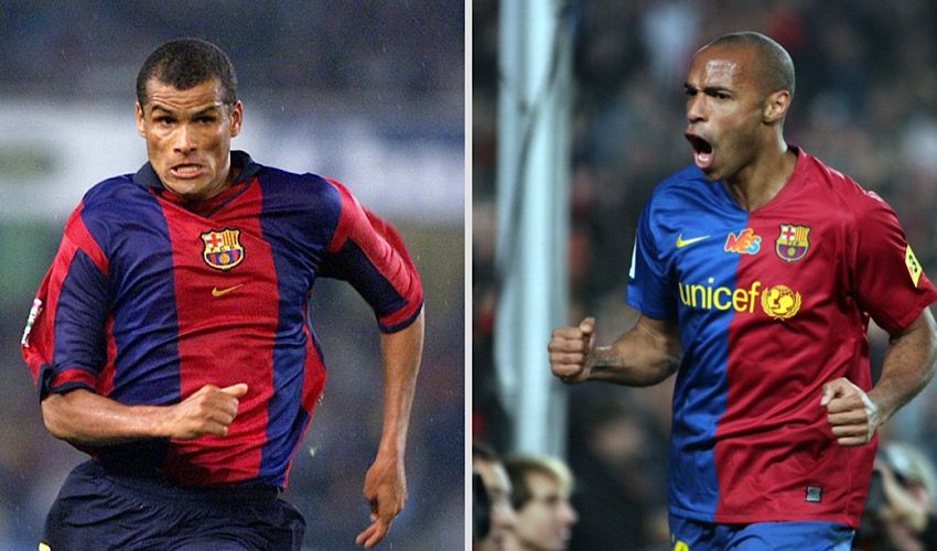 תיירי הנרי וריבאלדו (צילומים: PARITIDO, באדיבות Barcelona FC)