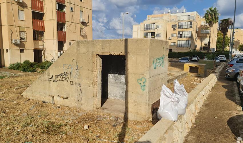 מקלט פרטי (צילום: דוברות עיריית חיפה)
