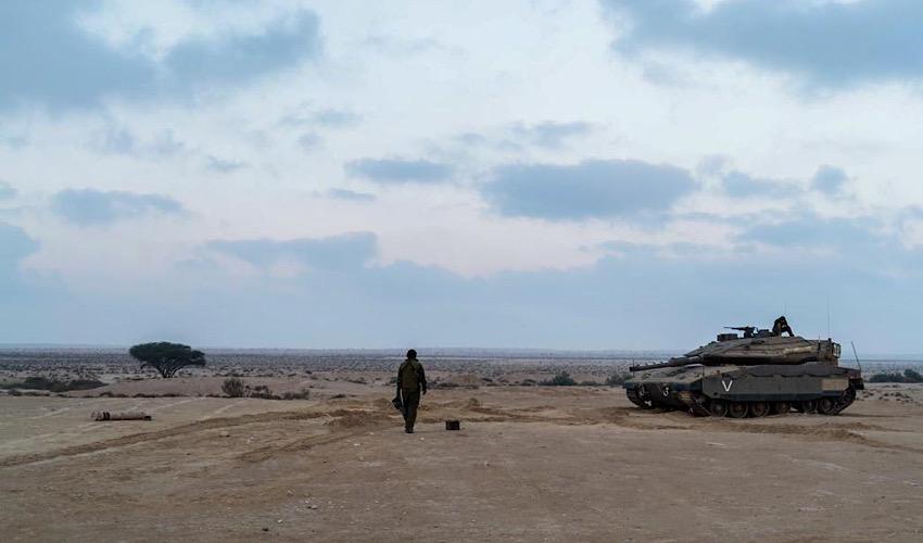 מפקדת הפלוגה סרן ק' בשטח (צילום: דובר צה"ל)
