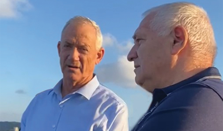 אביהו האן וח"כ בני גנץ. "החיבור הזה הוא טבעי מאוד“