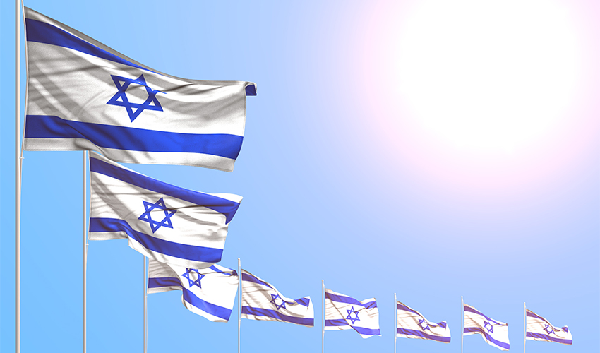 דגלי ישראל (צילום: Anton_Medvedev/depositphotos.com)