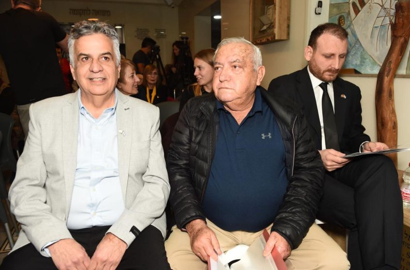 שלמה שרף ושמעון סבג (צילום: יוסף ג'ו הירש)