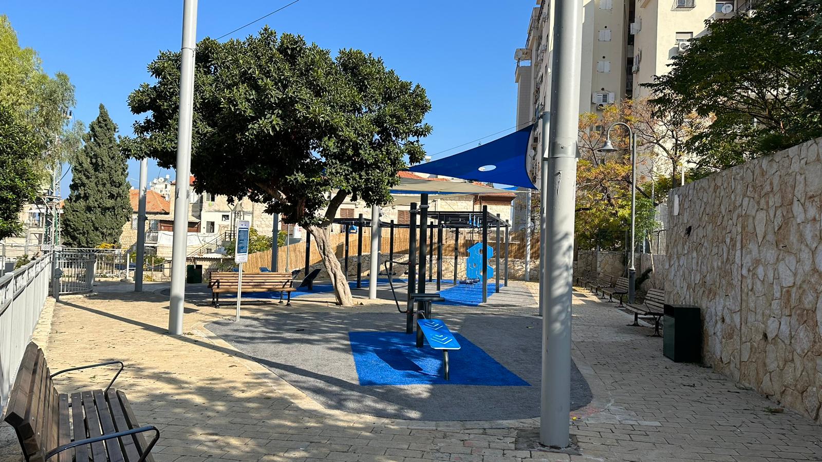 פארק הנינג'ה בגן אחווה בוואדי ניסנאס (צילום: ראובן כהן, דוברות עיריית חיפה)