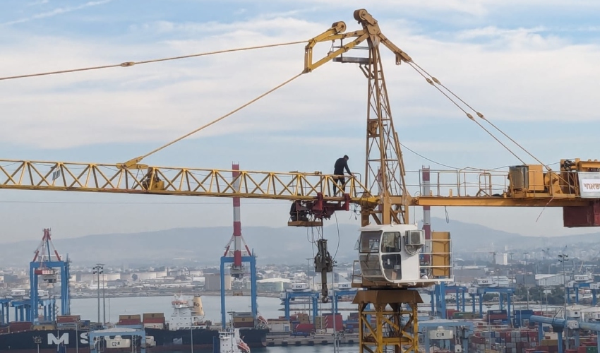 הפועל על העגורן