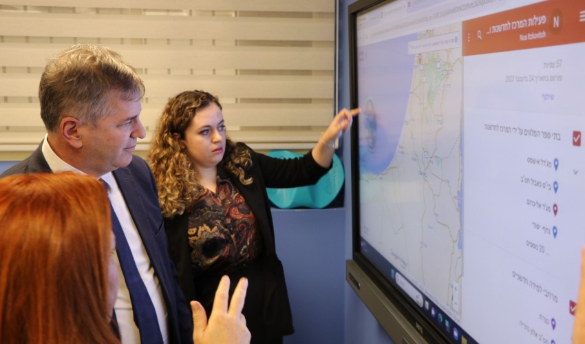 שר החינוך יואב קיש מתארח באקדמית גורדון (צילום: יח"צ האקדמית גורדון)