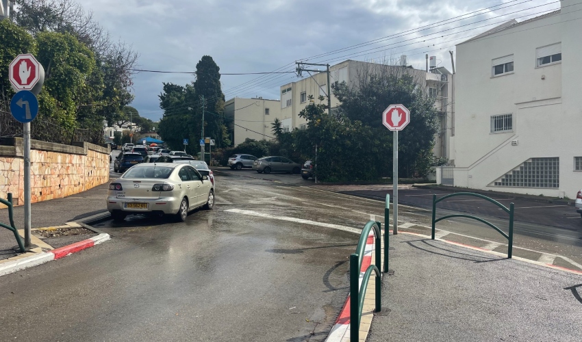 אין שדה ראייה. הצומת המסוכן ברמת התשבי (צילום: שושן מנולה)