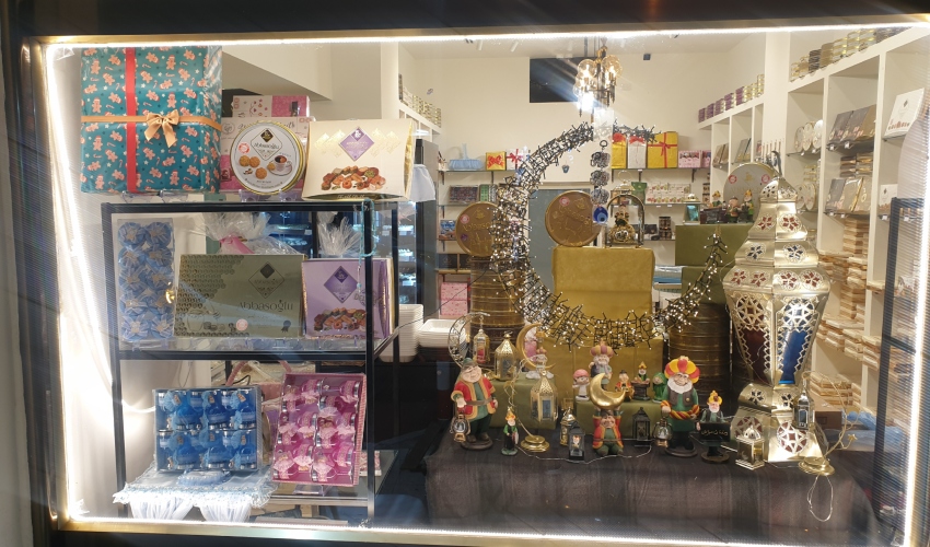 חלון הראווה המעוצב לכבוד הרמדאן (צילום: בועז כהן)